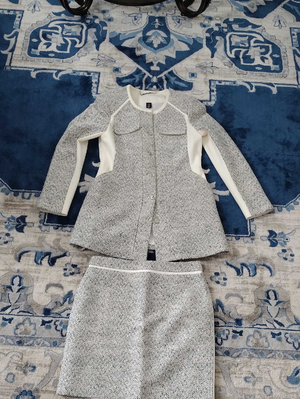 Women’s  White House Black Market Two-Piece Blazer and Skirt Set .